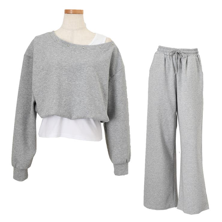 グレー | セットアップ レディース 春 | REAL STYLE