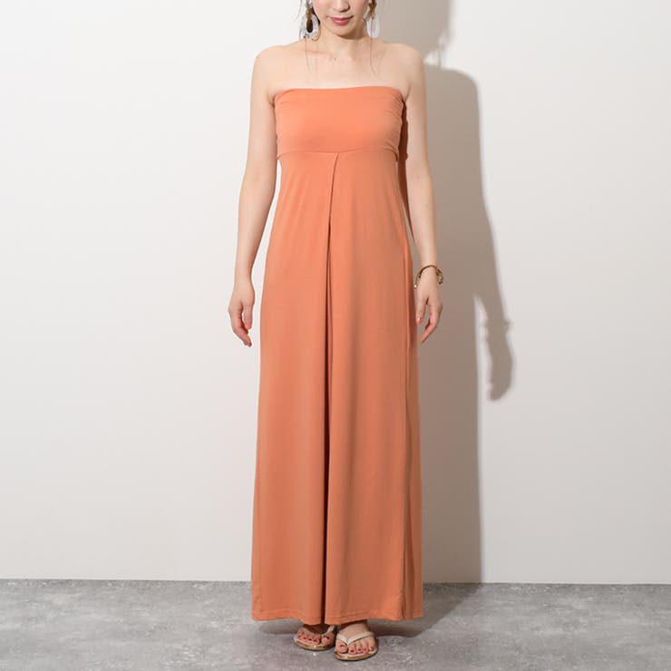 バックスリット入りレーヨン混ベアトップワンピース レディース トップス 品番 Jokw Real Style リアルスタイル のレディースファッション通販 Shoplist ショップリスト