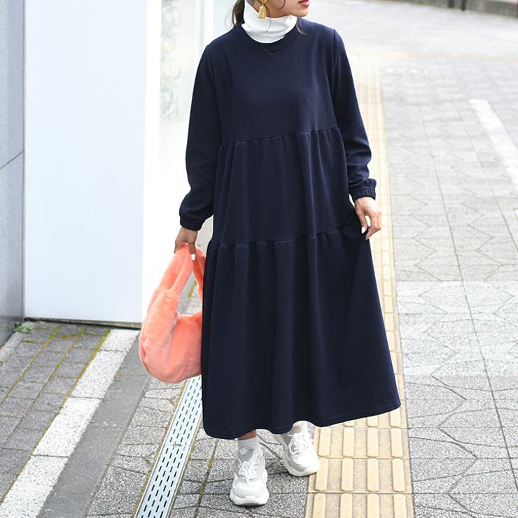 ダークネイビー | ワンピース レディース 秋 | REAL STYLE