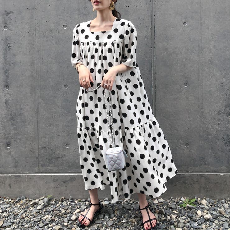 ロングワンピース レディース 半袖[品番：JOKW0015638]｜REAL STYLE
