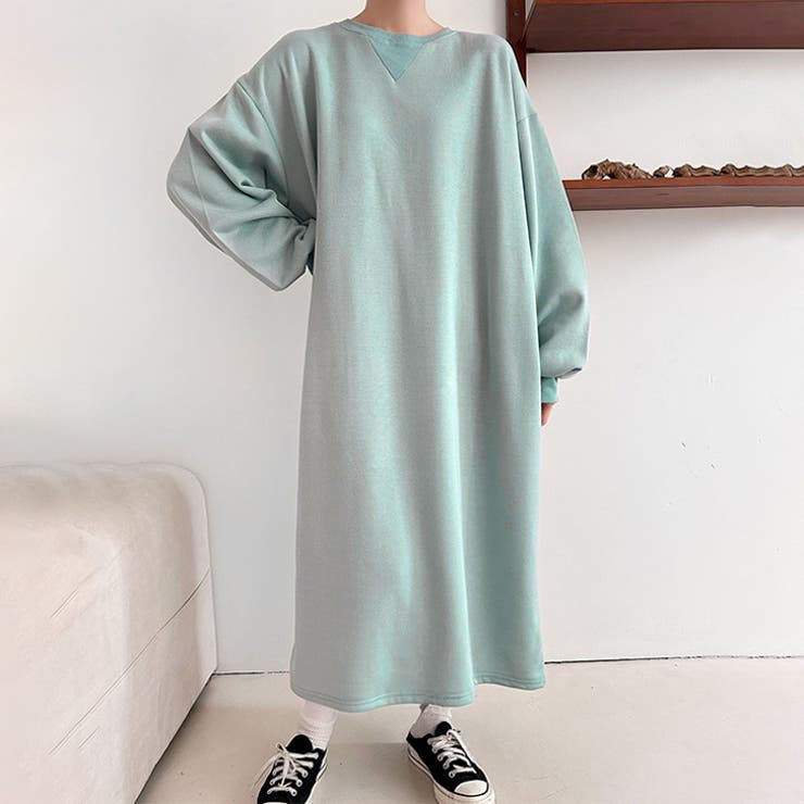 ミントブルー | ワンピース レディース 長袖 | REAL STYLE