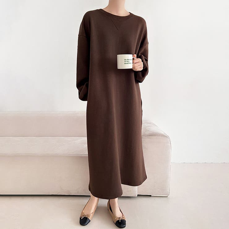 ブラウン | ワンピース レディース 長袖 | REAL STYLE