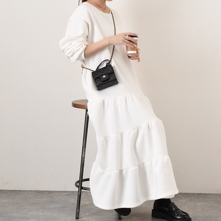 アイボリー | ワンピース レディース 裏起毛 | REAL STYLE