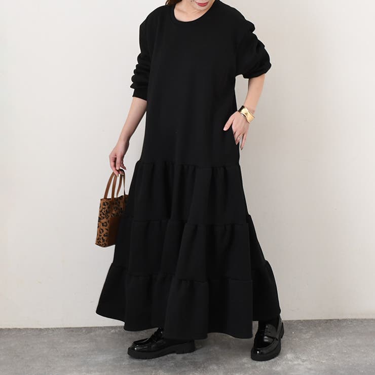 ブラック | ワンピース レディース 裏起毛 | REAL STYLE