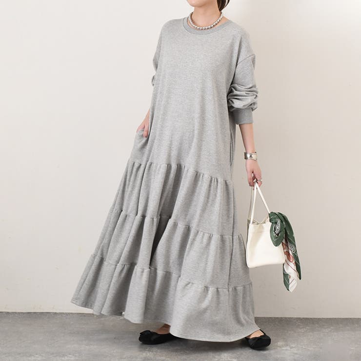 グレー(ノーマル) | ワンピース レディース 裏起毛 | REAL STYLE