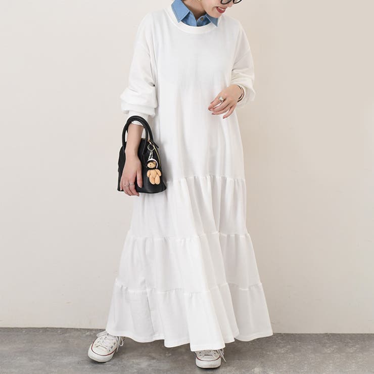 オフホワイト(ノーマル) | ワンピース レディース 裏起毛 | REAL STYLE