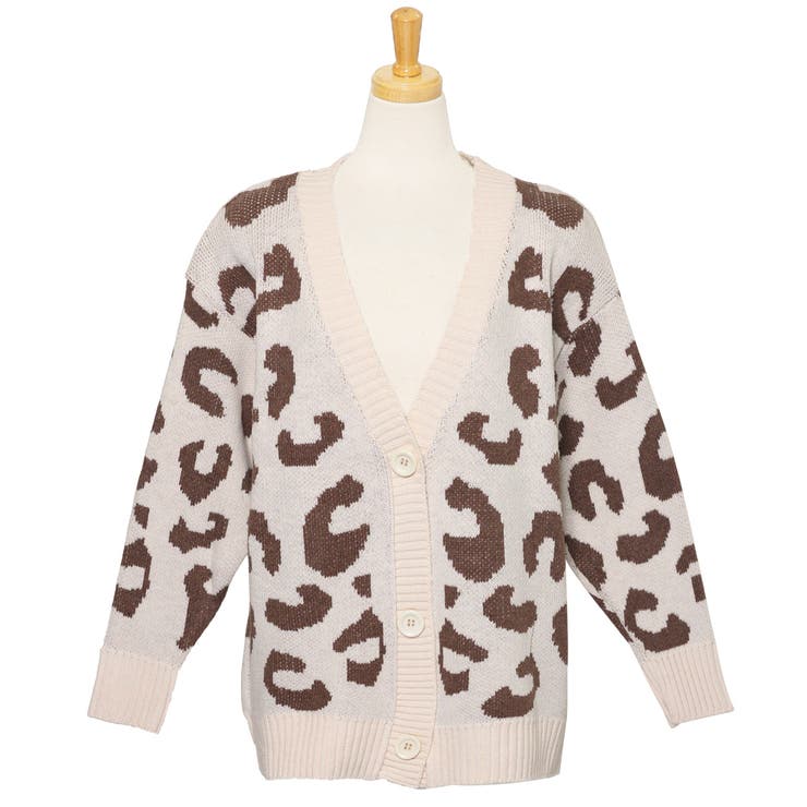 希少】Blumarine blugirl レオパード柄 ニットカーディガン 花柄 希少】Blumarine blugirl レオパード柄 ニットカーディガン 花柄