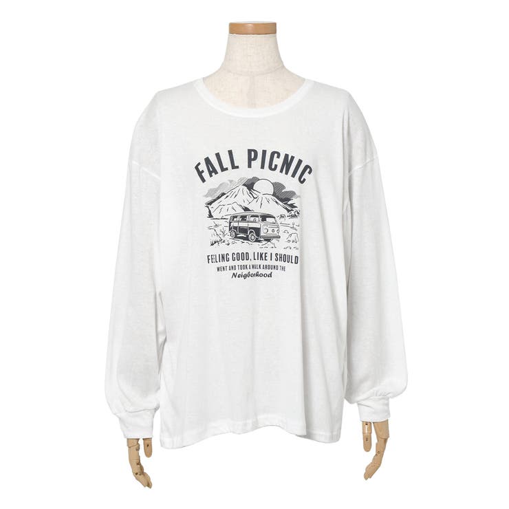 カジュアルプリントコットン長袖tシャツ レディース トップス 品番 Jokw Real Style リアルスタイル のレディース ファッション通販 Shoplist ショップリスト