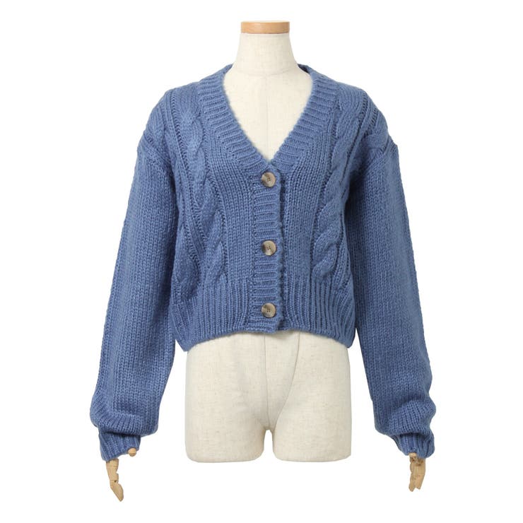 ショート丈vネックケーブルニットカーディガン レディース 秋冬 品番 Jokw Real Style リアルスタイル のレディース ファッション通販 Shoplist ショップリスト