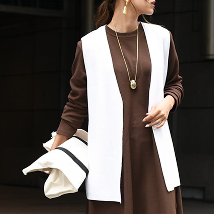 ジレ レディース ベスト[品番：JOKW0010705]｜REAL STYLE