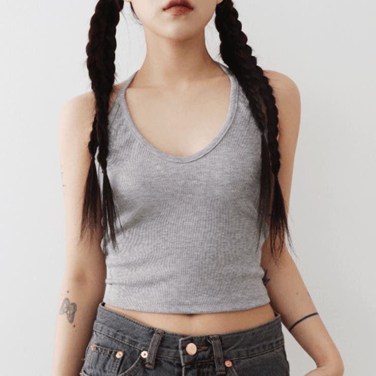 キャミソール レディース ホルターネック[品番：JOKW0014209]｜REAL