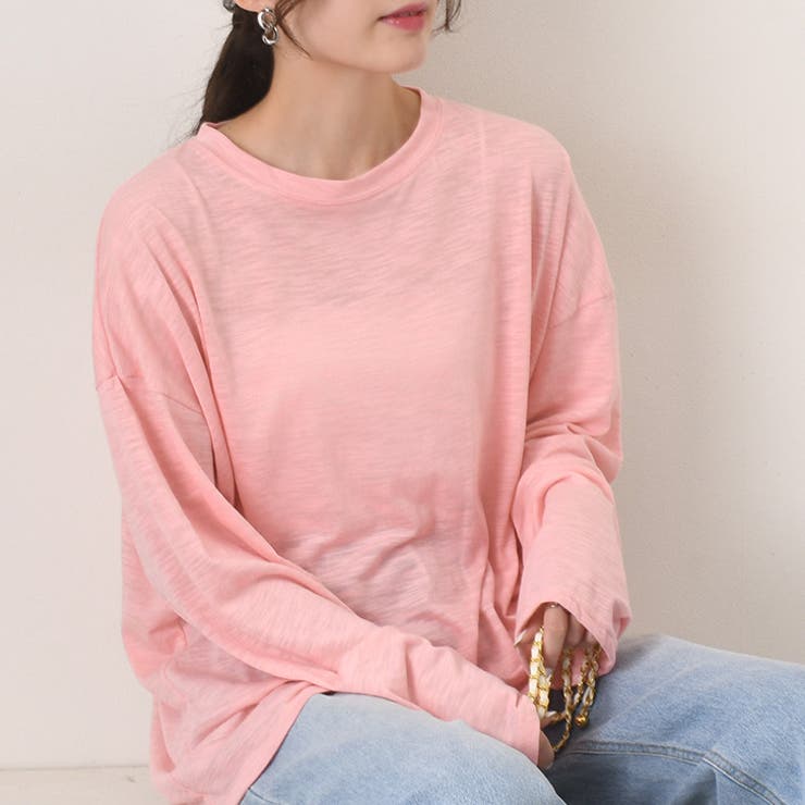 ピンク | カットソー レディース 長袖 | REAL STYLE