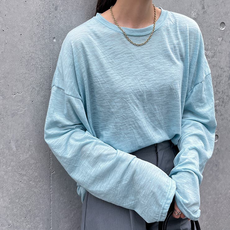 ライトブルー | カットソー レディース 長袖 | REAL STYLE