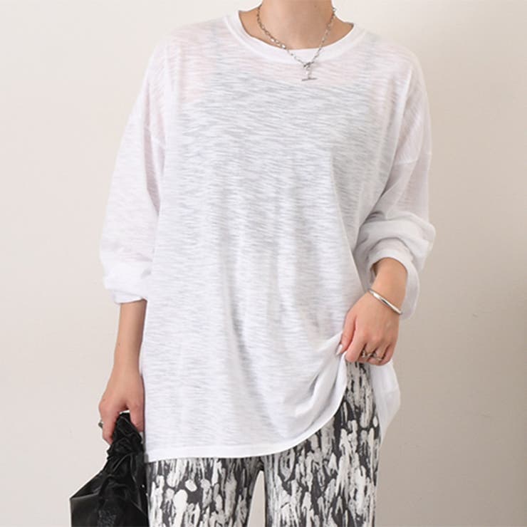 ホワイト | カットソー レディース 長袖 | REAL STYLE
