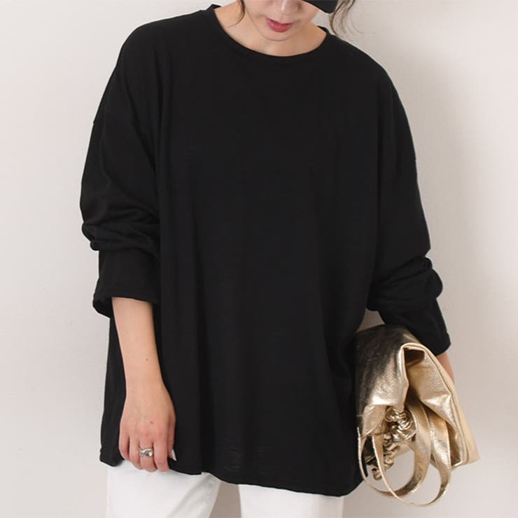 ブラック | カットソー レディース 長袖 | REAL STYLE