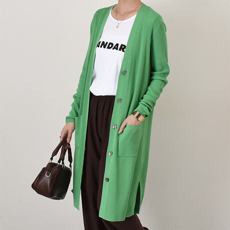 カーディガン レディース ロング[品番：JOKW0017720]｜REAL STYLE