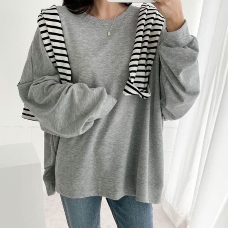 グレー | ライトスウェット レディース 長袖 | REAL STYLE