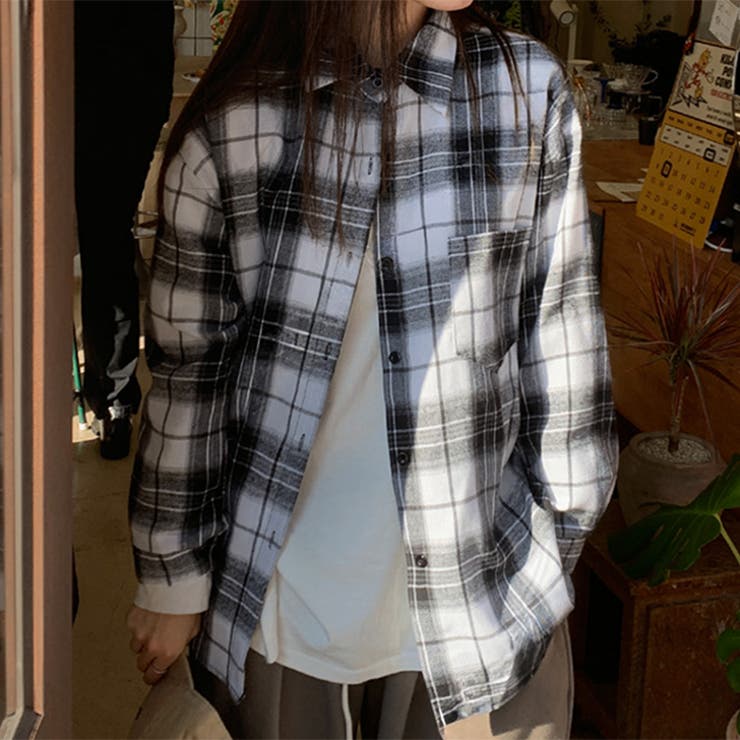 ブラック | シャツ レディース チェック柄 | REAL STYLE