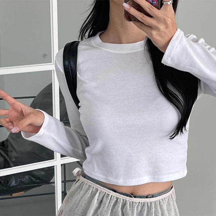 ホワイト | カットソー レディース 長袖 | REAL STYLE