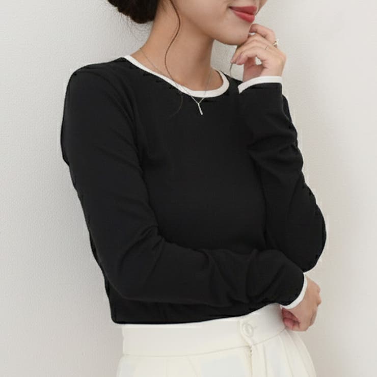 ブラック | カットソー レディース 長袖 | REAL STYLE