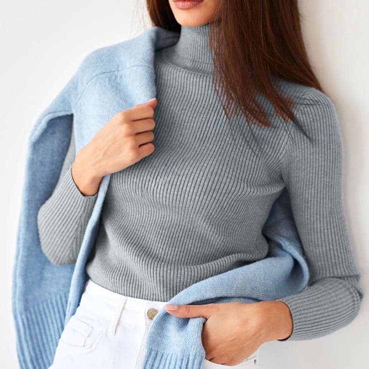 グレー | ニット レディース 長袖 | REAL STYLE