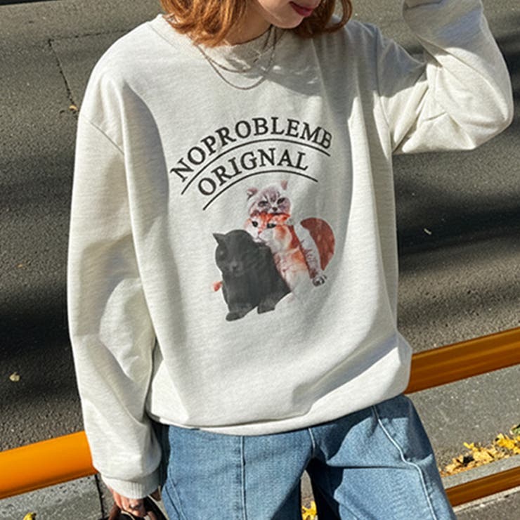 オートミール | ライトスウェット レディース 長袖 | REAL STYLE