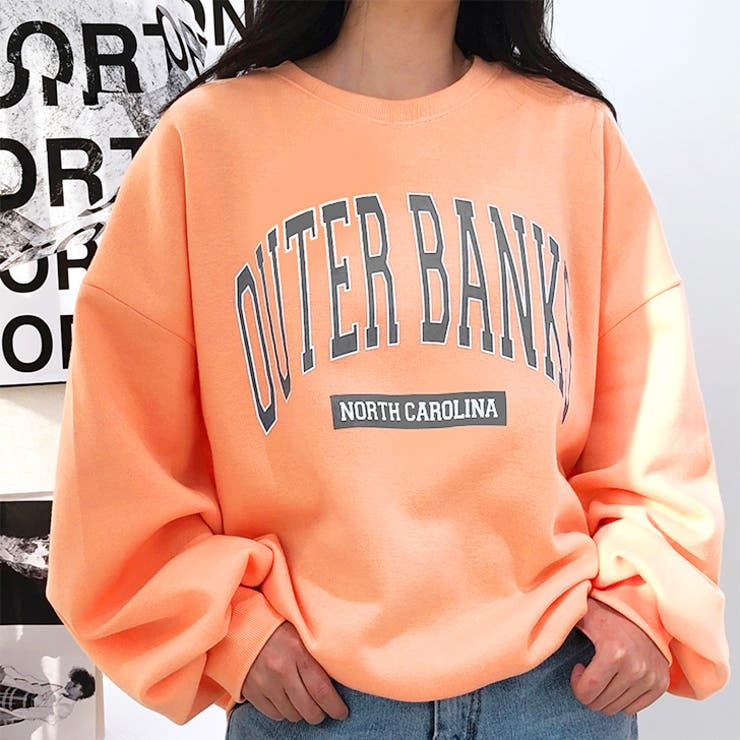 オレンジ | スウェット レディース 裏起毛 | REAL STYLE