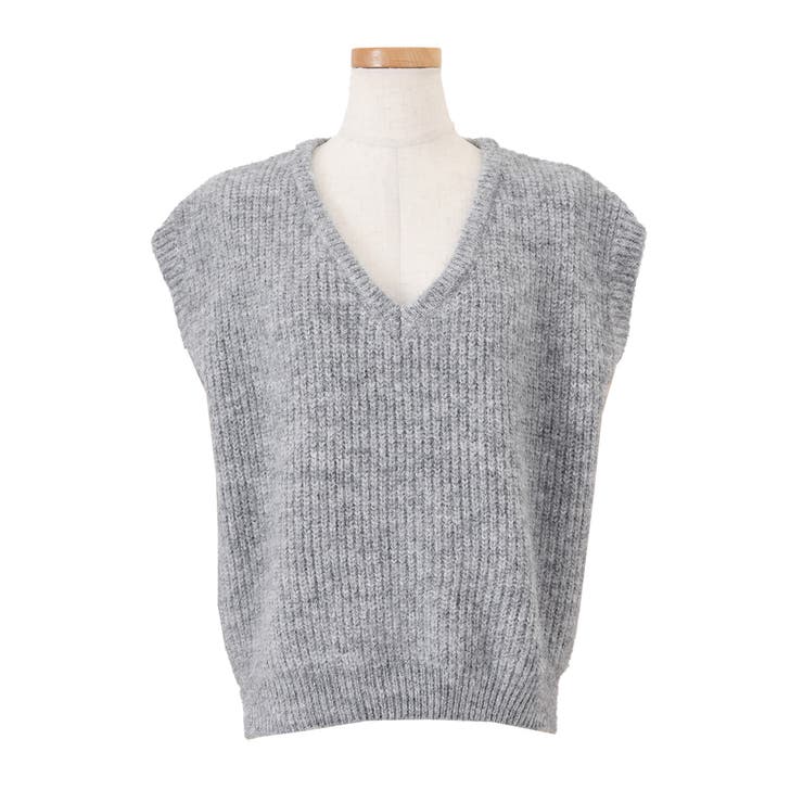 グレー | ベスト ニット レディース | REAL STYLE
