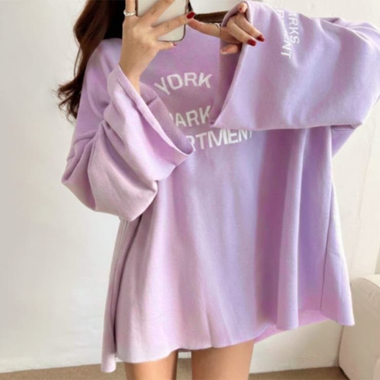 ラベンダー | スウェット チュニック レディース | REAL STYLE