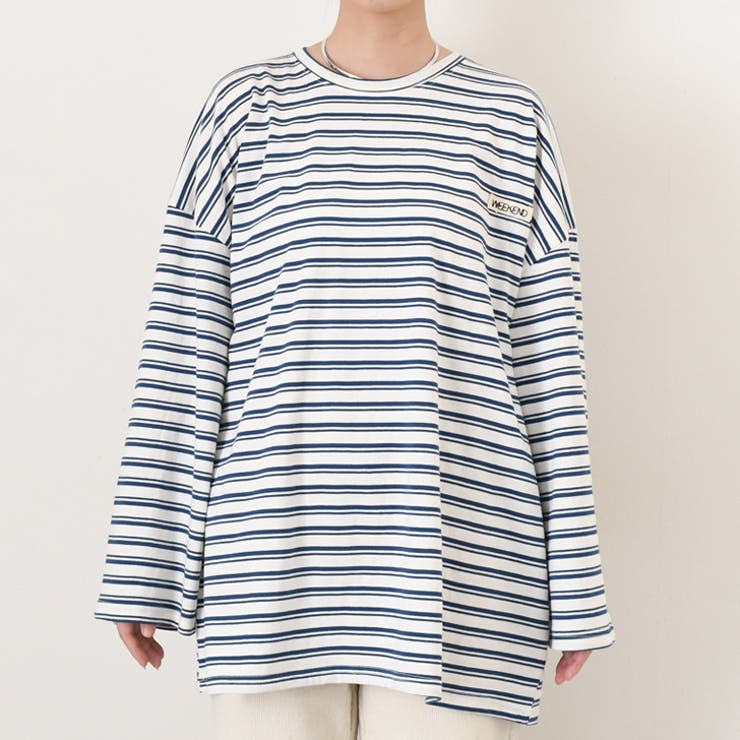 ネイビーブルー | カットソー レディース 長袖 | REAL STYLE