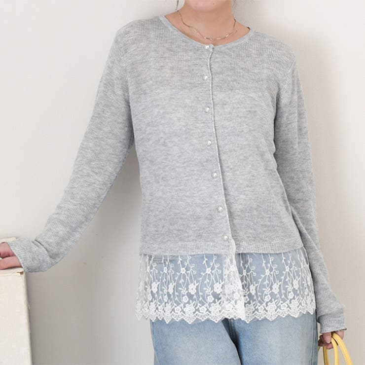 グレー | カーディガン レディース ニット | REAL STYLE