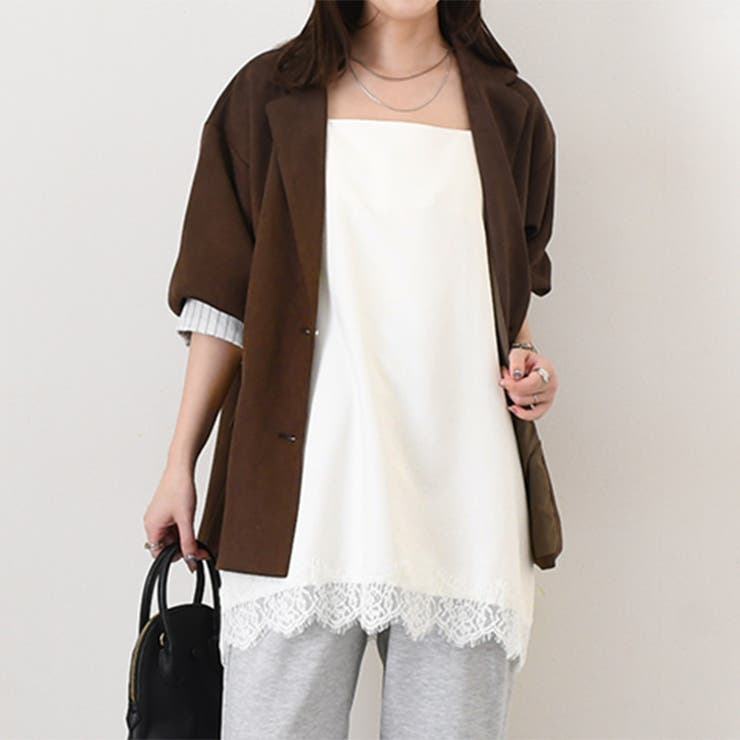 アイボリー | キャミソール レディース 重ね着 | REAL STYLE