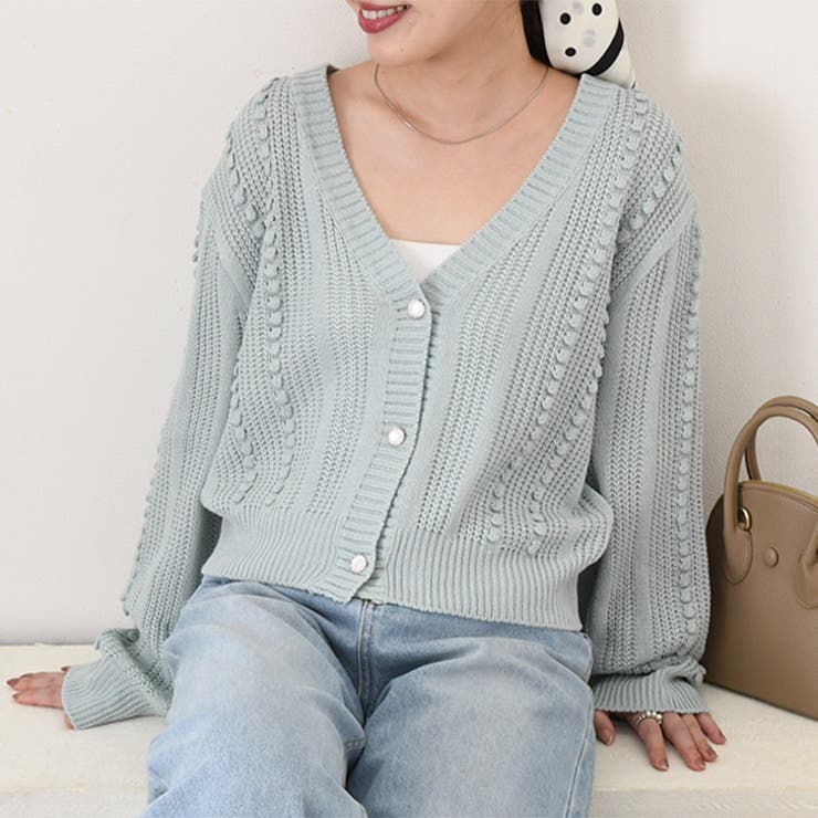 ライトブルー | カーディガン レディース きれいめ | REAL STYLE