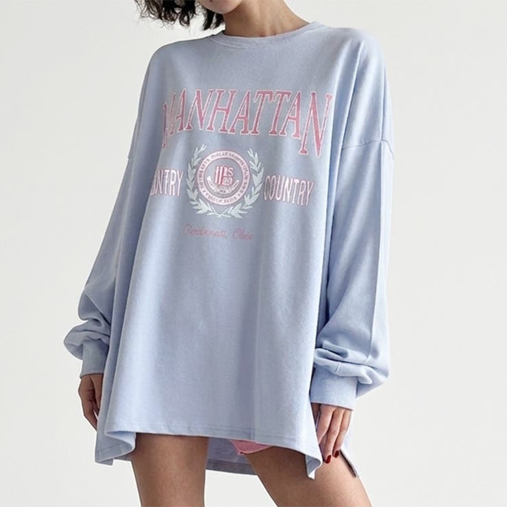 ライトブルー | ロンT 長袖 Tシャツ | REAL STYLE