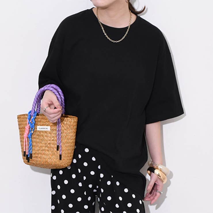 ブラック | カットソー レディース 半袖 | REAL STYLE