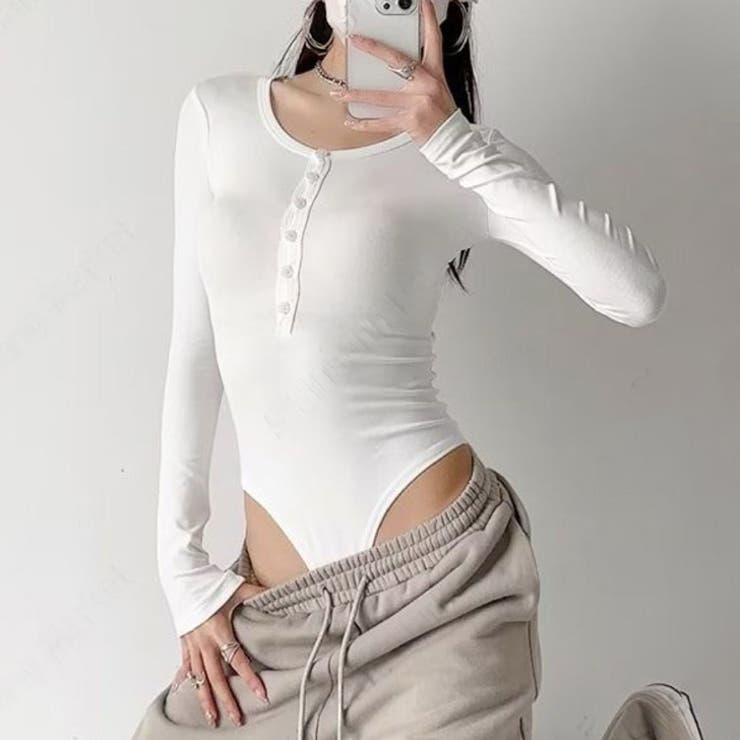 ホワイト | ボディスーツ レディース クロッチ | REAL STYLE