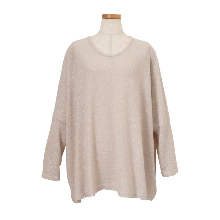 ベージュ | シアーニット レディース 長袖 | REAL STYLE