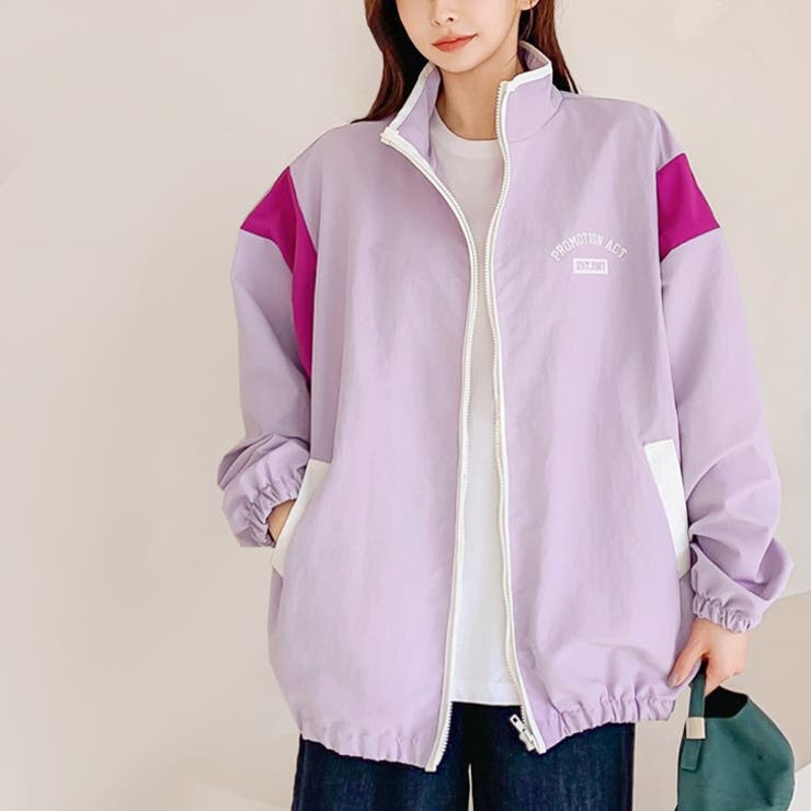 パープル | トラックジャケット レディース 春 | REAL STYLE
