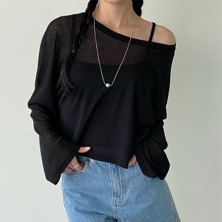 ブラック | シアートップス カットソー レディース | REAL STYLE