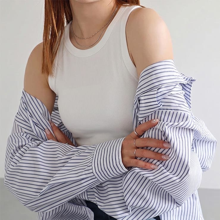 ホワイト | タンクトップ キャミソール トップス | REAL STYLE