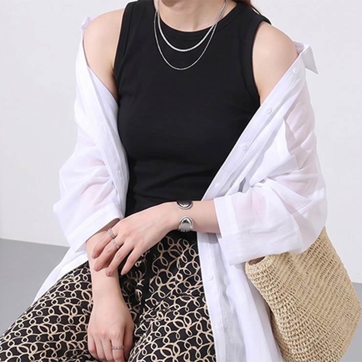 ブラック | タンクトップ キャミソール トップス | REAL STYLE