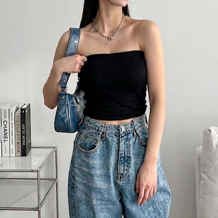 ブラック | チューブトップ レディース カップなし | REAL STYLE