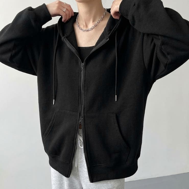 ブラック | パーカー スウェット ゆったり | REAL STYLE