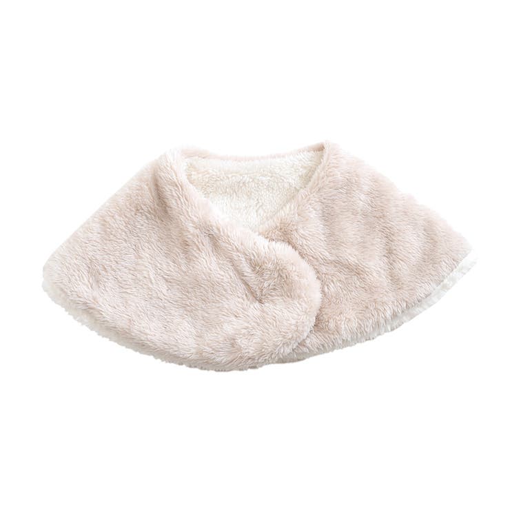 ベージュ | ネックウォーマー ボタン付き 前開き | REAL STYLE