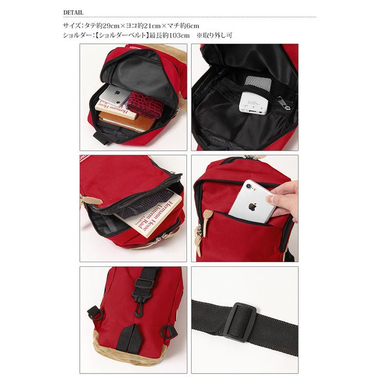 缶バッチ付きボディバッグ ボディバッグ ボディーバッグ[品番 缶バッチ付きボディバッグ ボディバッグ ボディーバッグ[品番