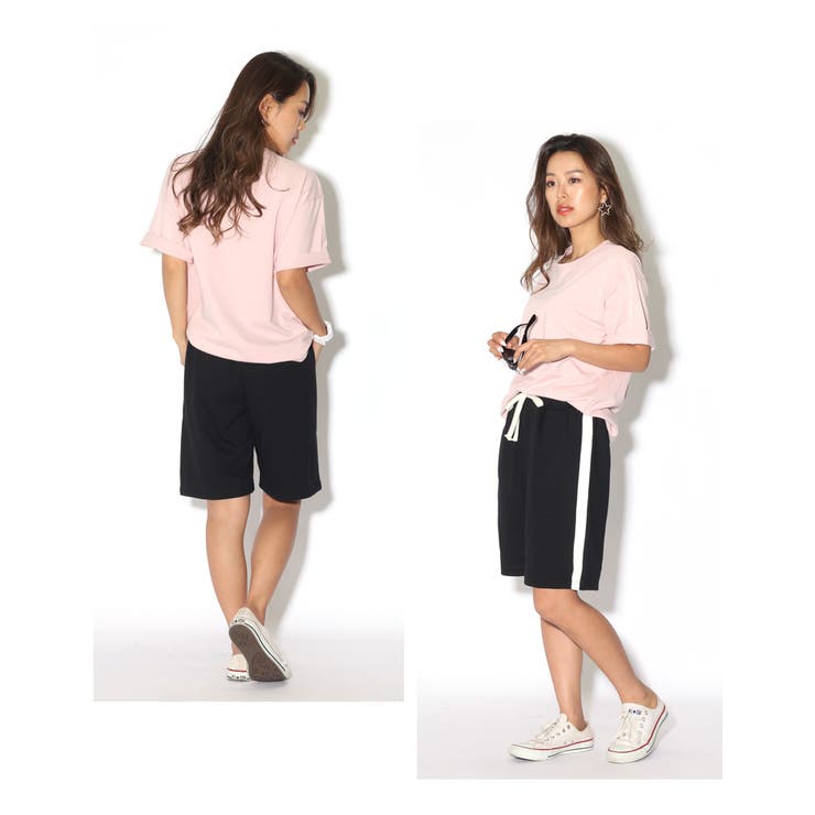 ホワイト ハーフパンツ サイドライン ショートパンツ メンズ サイドライン ワイド ストレッチ