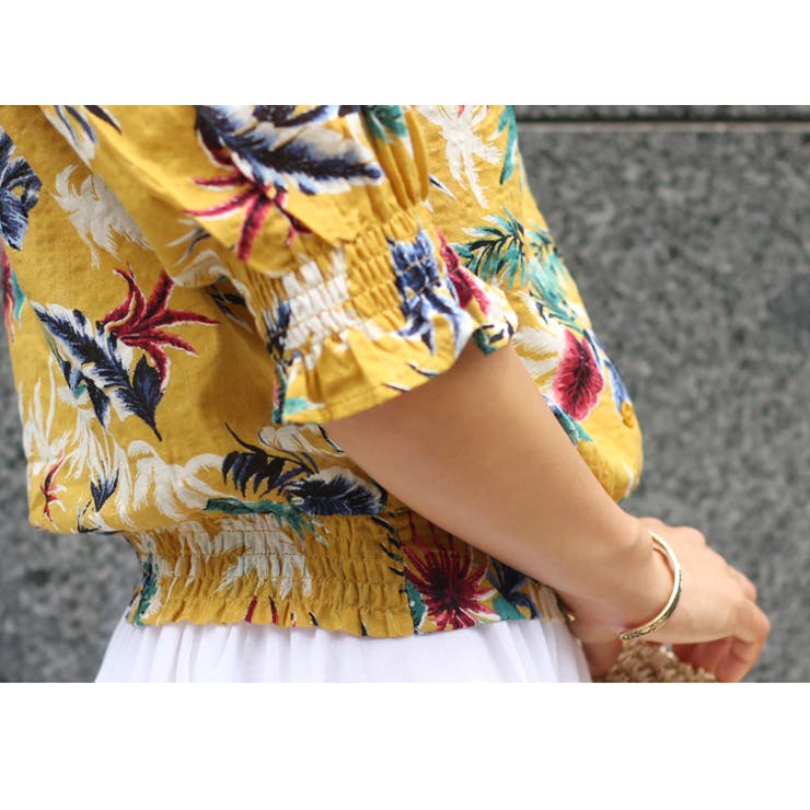 ROSEANNA - 新品 ROSEANNA シルクトップス ローズアンナ アロハ  ハワイアン アロハシャツ シアーシャツ レディース トップス 半袖 花柄