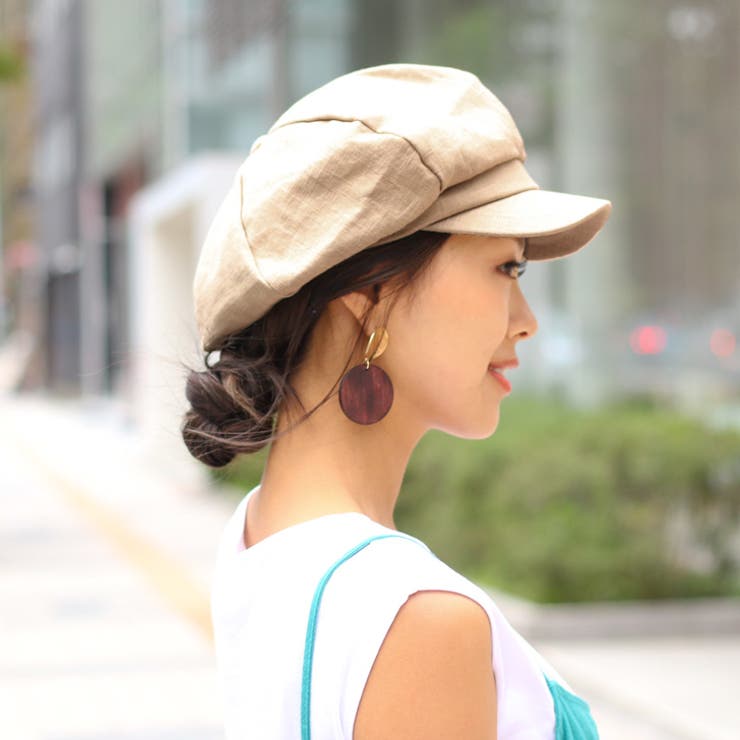 ちある様おまとめ】オーシバル リネンキャスケット レディース帽子