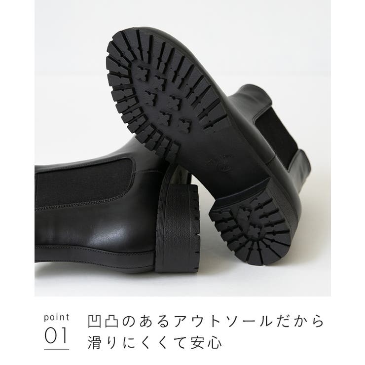 レディース ラウンドトゥ ブーティー | welleg | 詳細画像15 