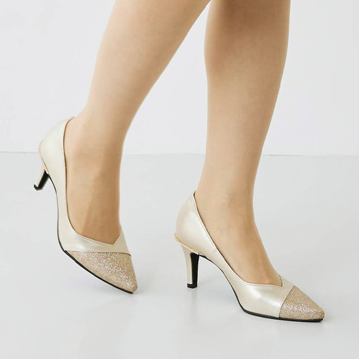 1122ゴールドPU | パンプス 走れる 履きやすい | welleg